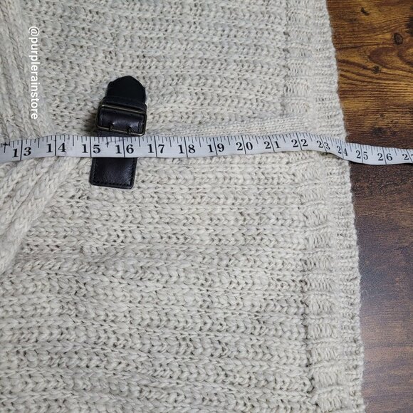 Ann Taylor Cardigan Shawl Neck Sweater M Soft Wool Alpaca Preppy Minimalist - Picture 7 of 8